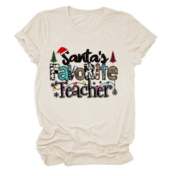 European And American Christmas Vintage Short Sleeve
